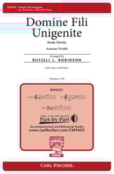 Domine Fili Unigenite SAB choral sheet music cover